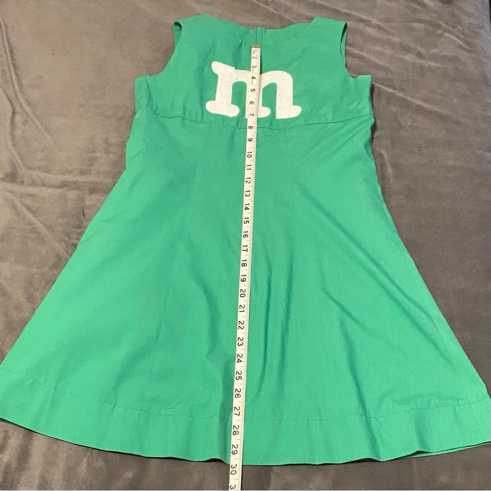 Halloween Green M&M Dress, Handmade Girl Size 14-16 (estimated)
